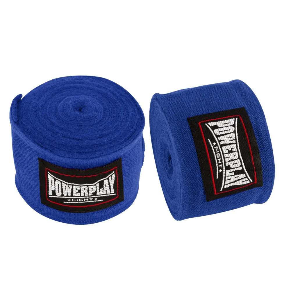 Бинты для бокса PowerPlay PP_3046_4m,Blue, Сині (4м)
