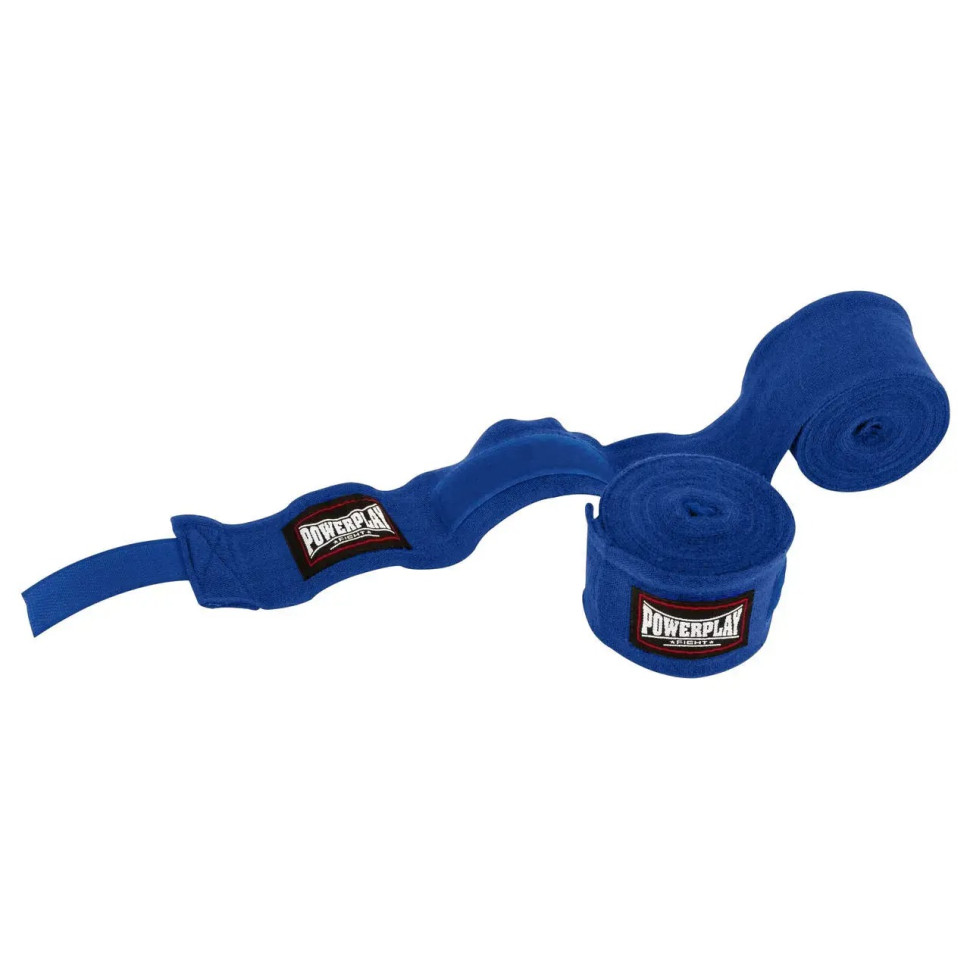 Бинты для бокса PowerPlay PP_3046_4m,Blue, Сині (4м)