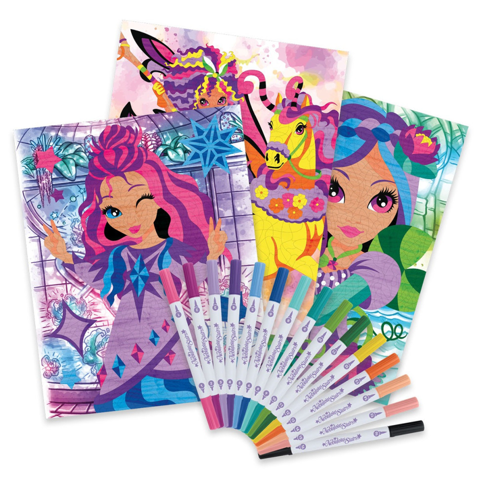 Дитяча розмальовка по номерам