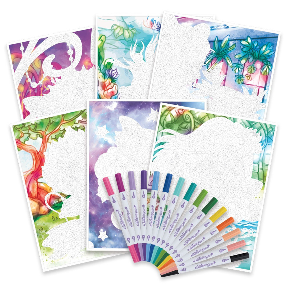 Дитяча розмальовка по номерам