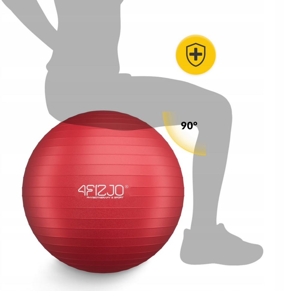 М'яч для фітнесу фітбол 4FIZJO P-5907739316387, 85 см, Red