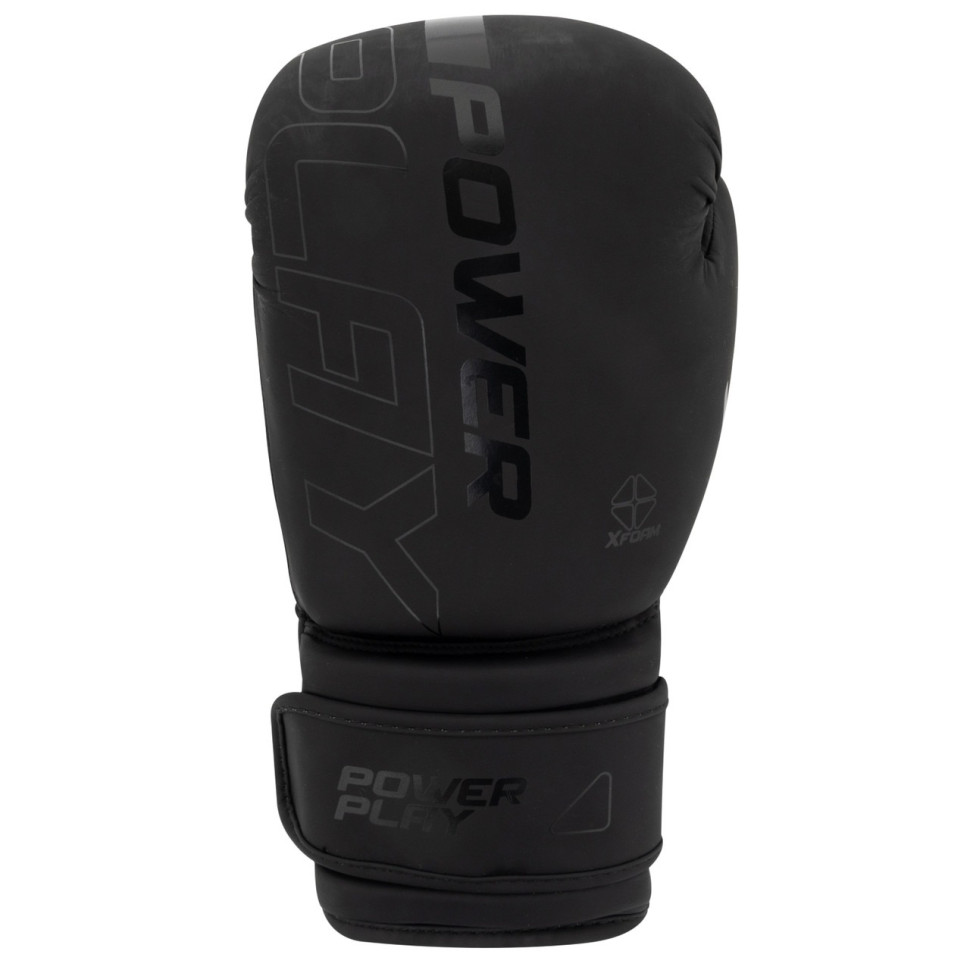 Боксерские перчатки 3024 Ultra Mat PowerPlay PP_3024_12oz_Black, Черные 12 унций