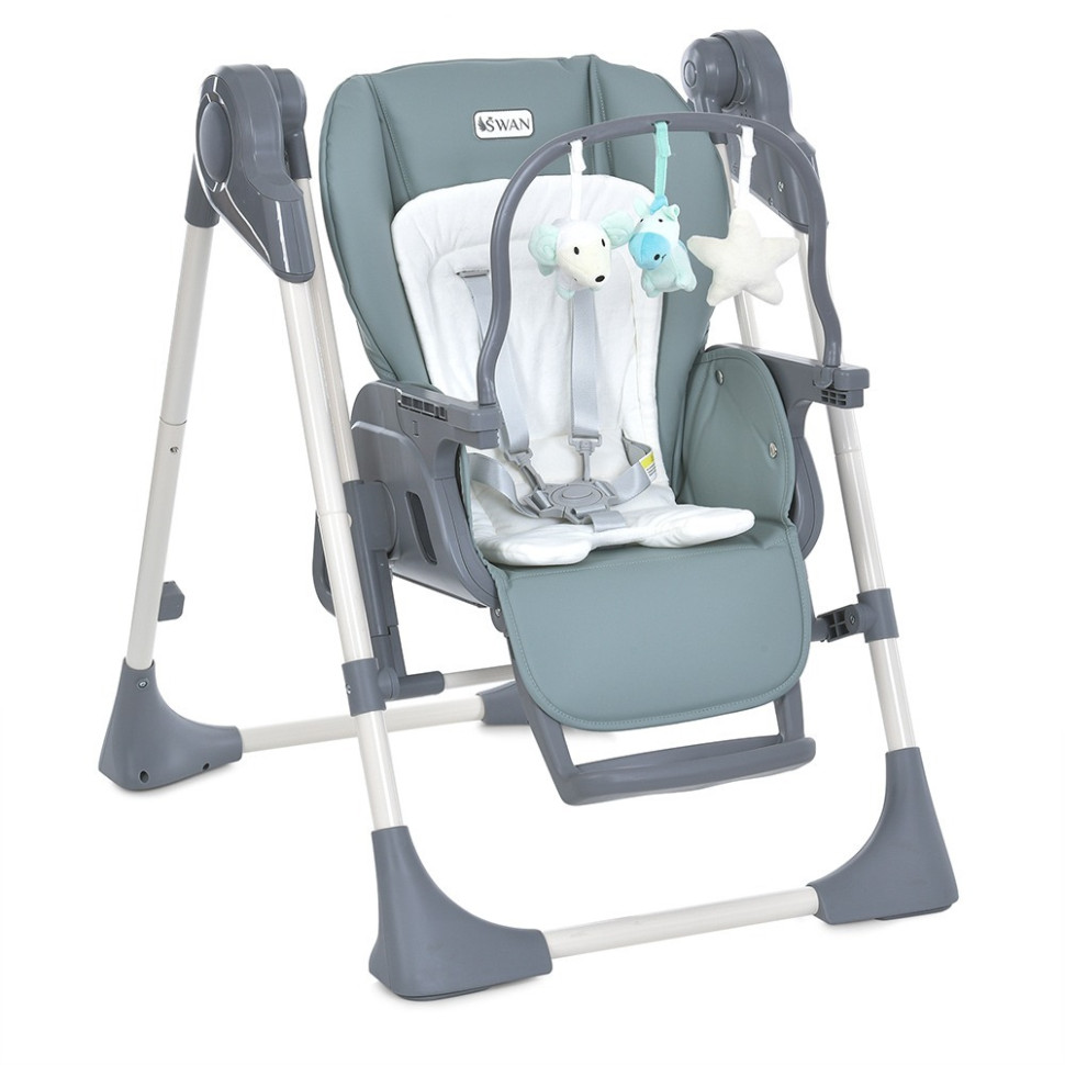 Стільчик-гойдалка для годування SWAN El Camino ME 1087-G Pale Green