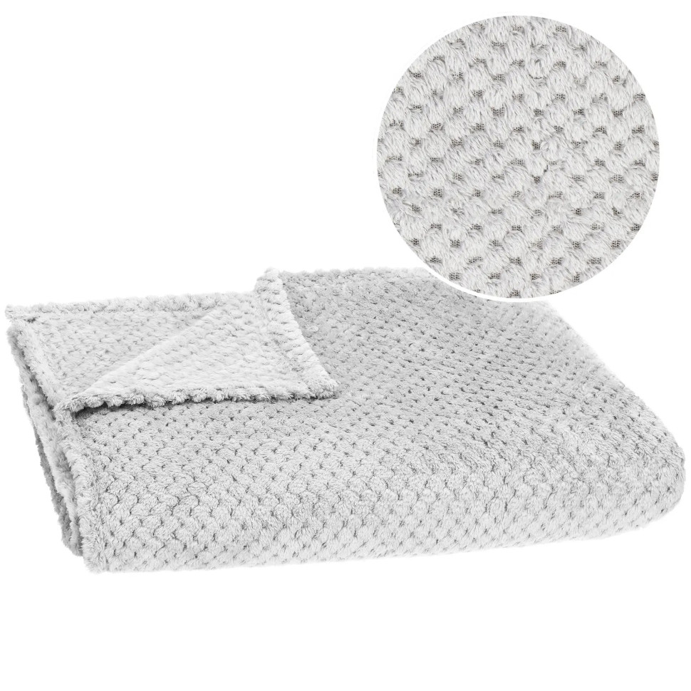 Плед-покрывало Extra Soft Springos HA7090 серый 150x200 см