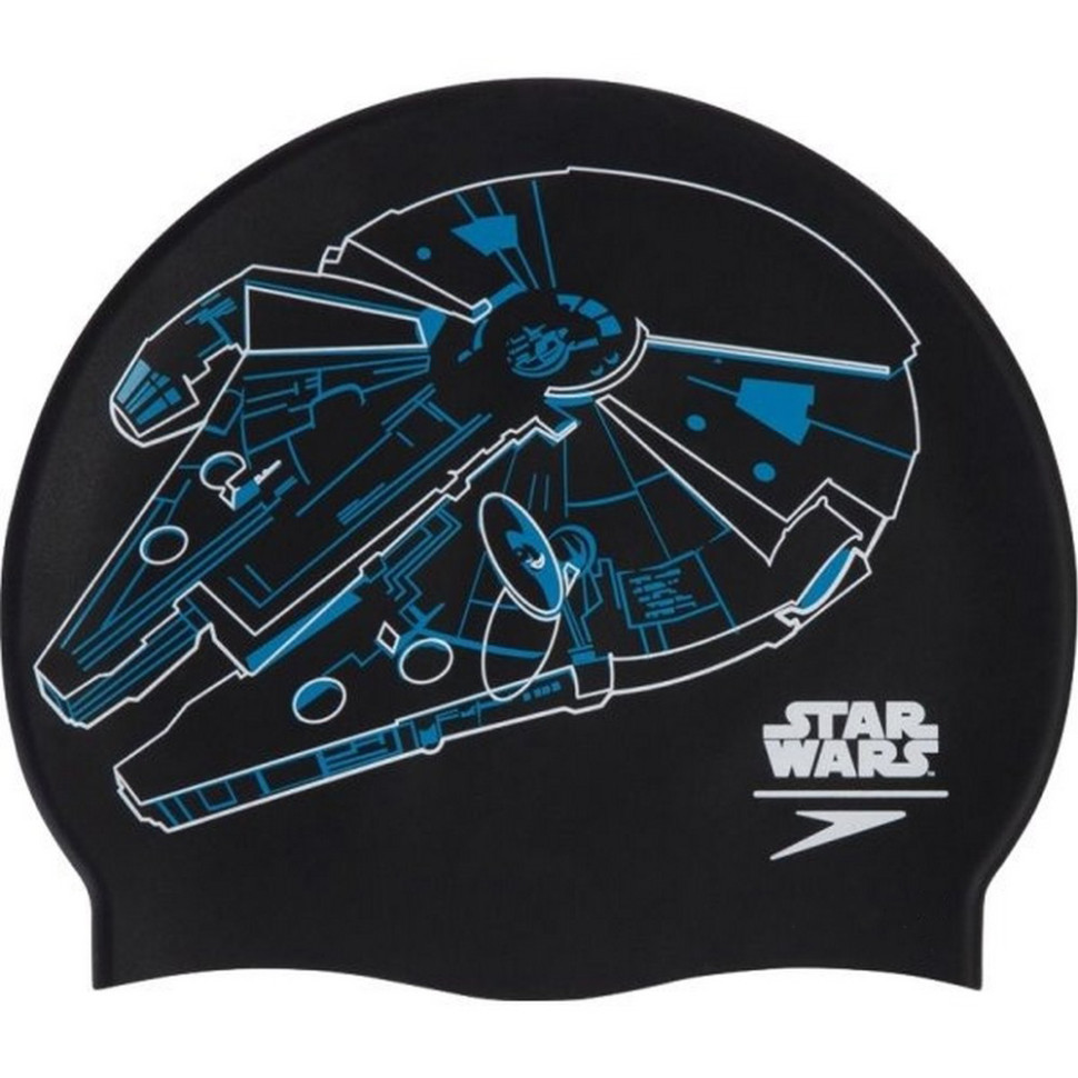 Шапка для плавания MILLENIUM FALCON SLOGAN PRT CAP Speedo 8-08385D675 черный, OSFM
