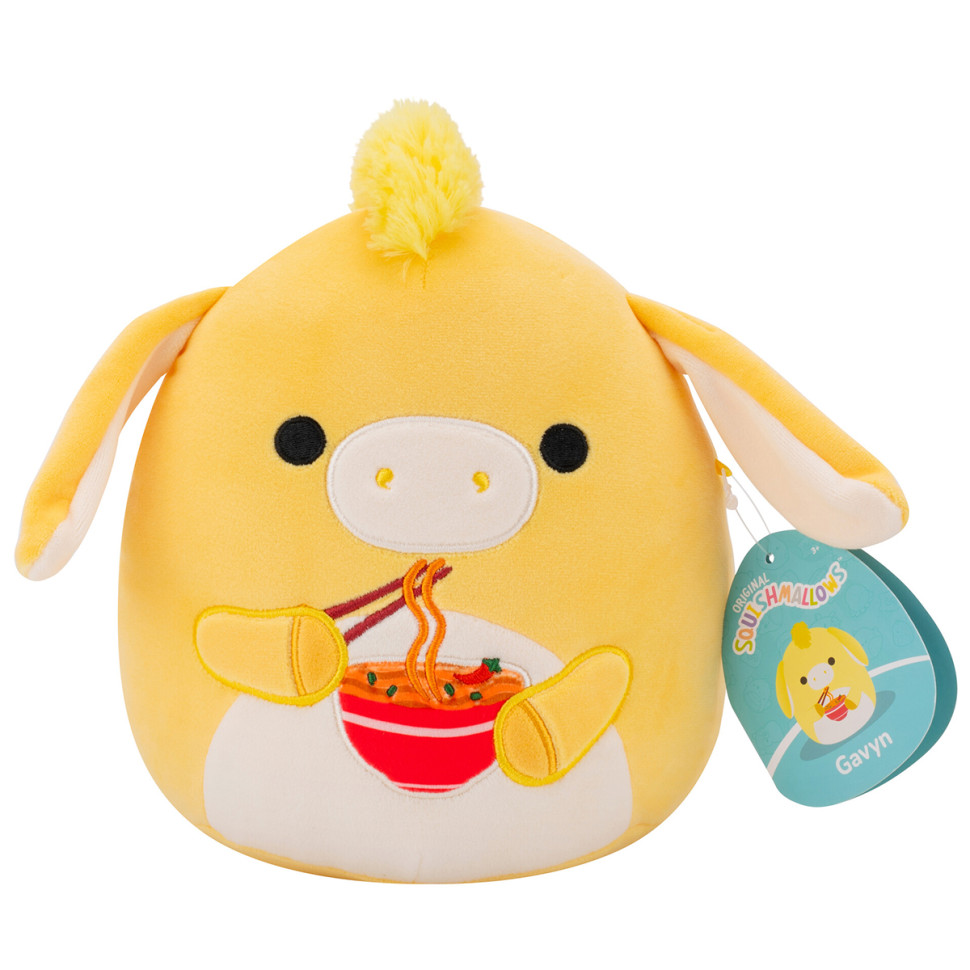 М'яка іграшка Ослик Гевін Squishmallows SQCR07945 жовтий, 19 см