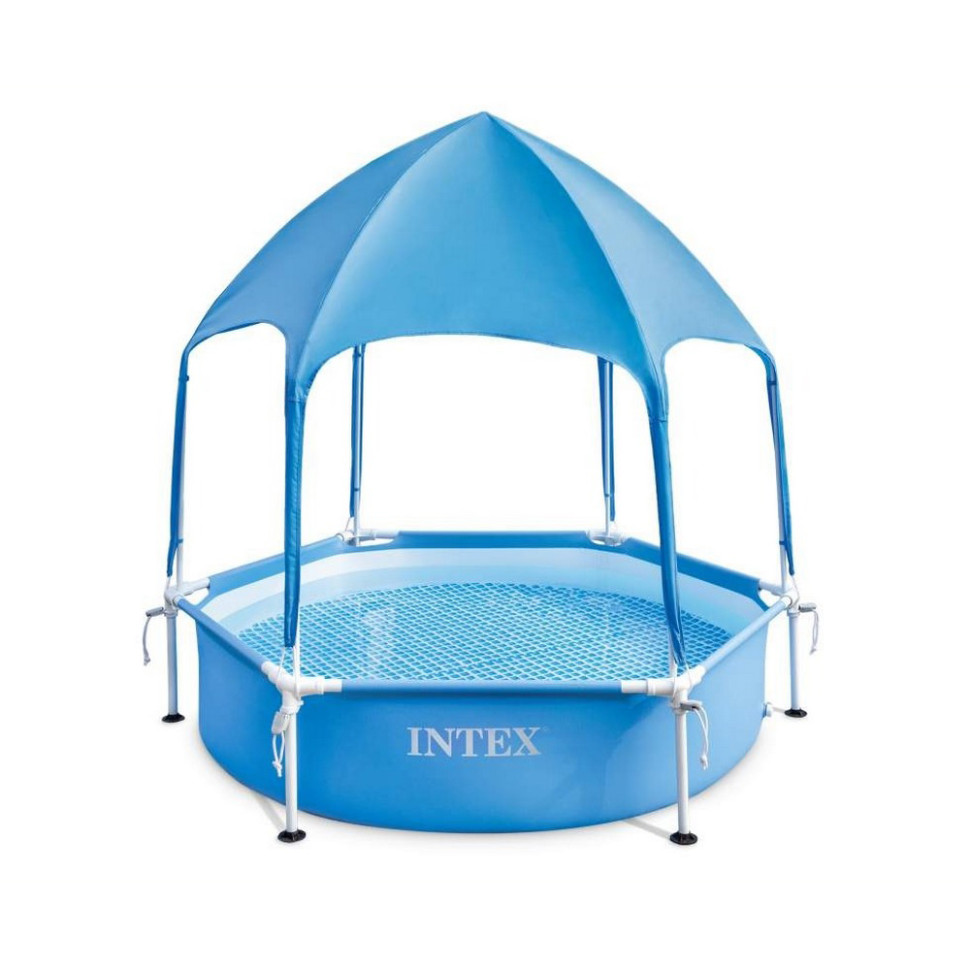 Бассейн каркасный Metal Frame Intex 28209, 183x38 см,  700 л