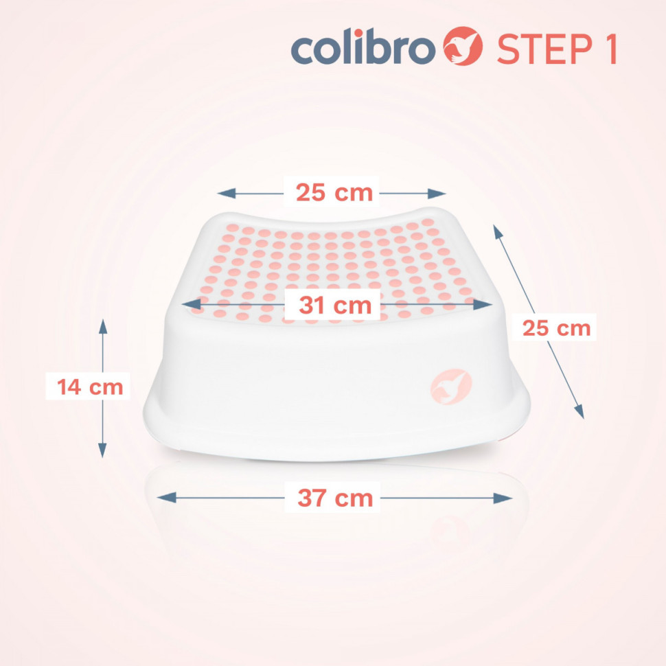 Детская подставка-ступенька Step 1 Colibro CS1-08 pink, розовый
