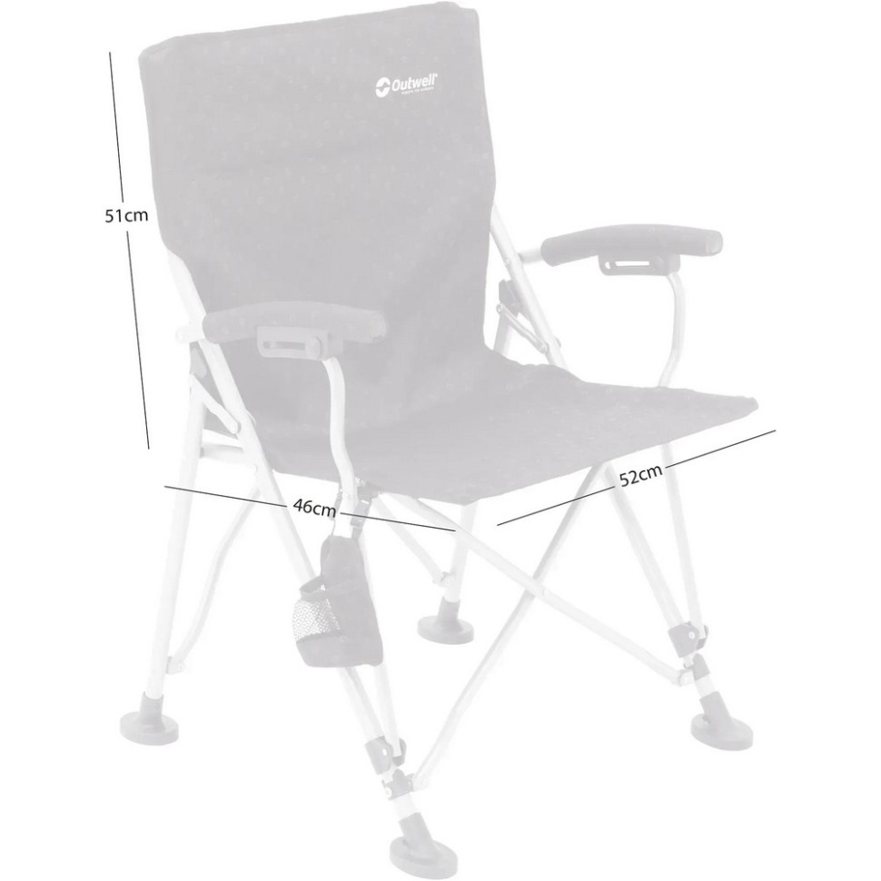 Стілець розкладний Campo Outwell 931563 розмір 61х61х89 см