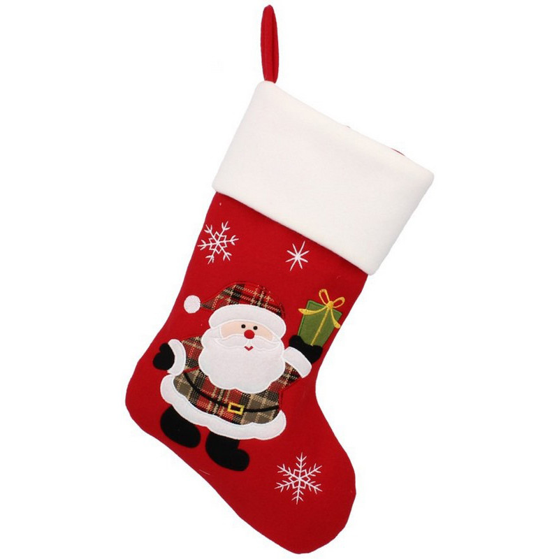 Новорічна декоративна шкарпетка 