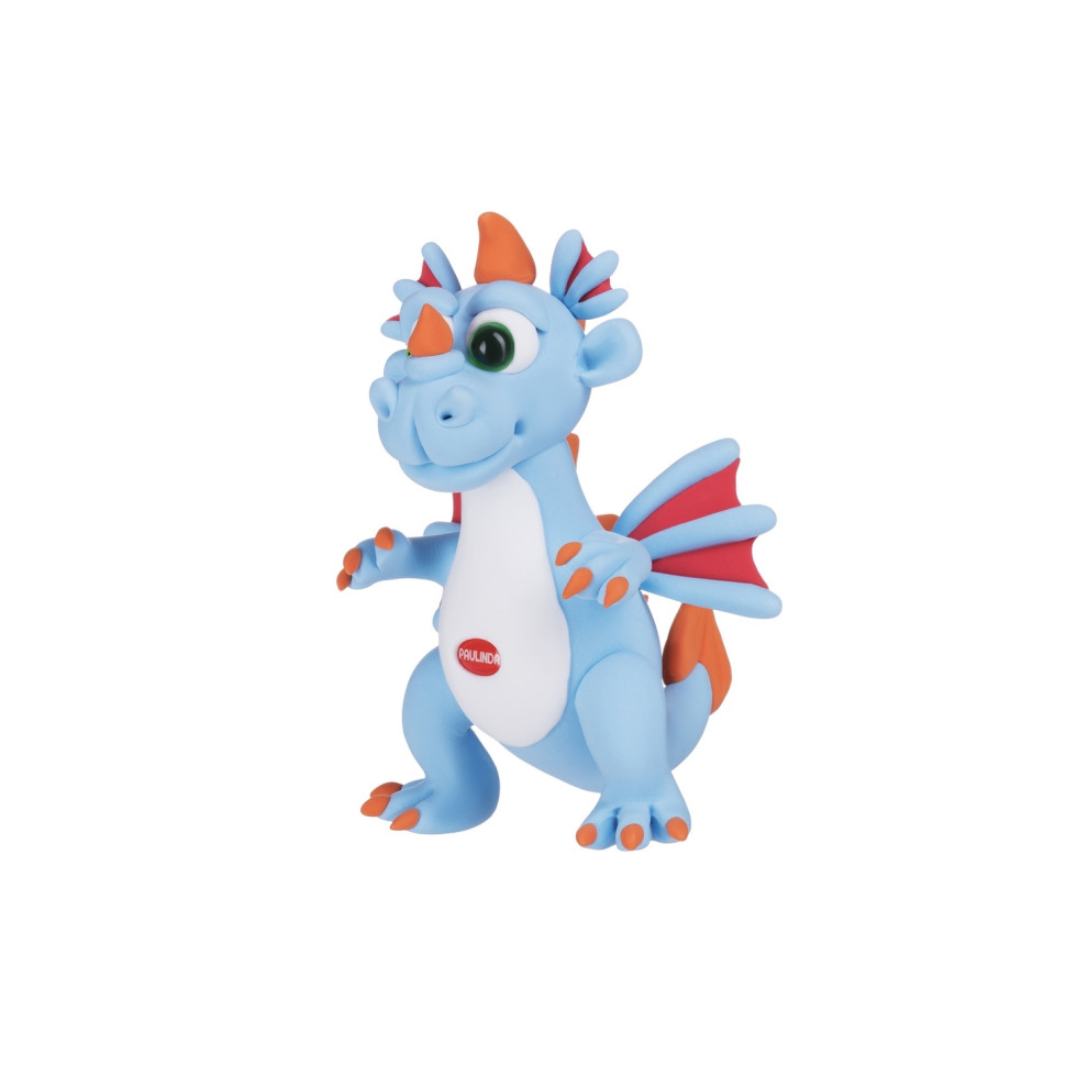 Масса для лепки Paulinda Super Dough Cool Dragon Дракон голубой PL-081378-14