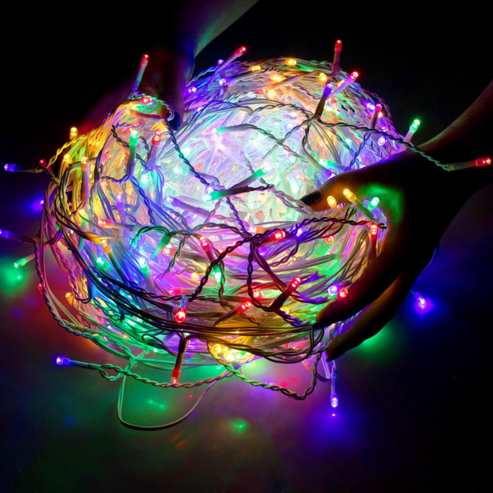 Гірлянда бахрома вулична Springos CL0519, 20 м 500 LED + Flash, Mix