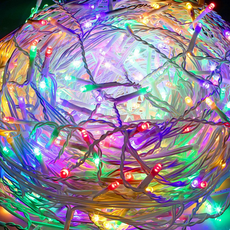 Гірлянда бахрома вулична Springos CL0519, 20 м 500 LED + Flash, Mix
