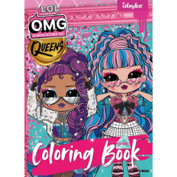 Детская книга-раскраска "L.O.L O.M.G. Queens" Идейка LCB14 со стикерами