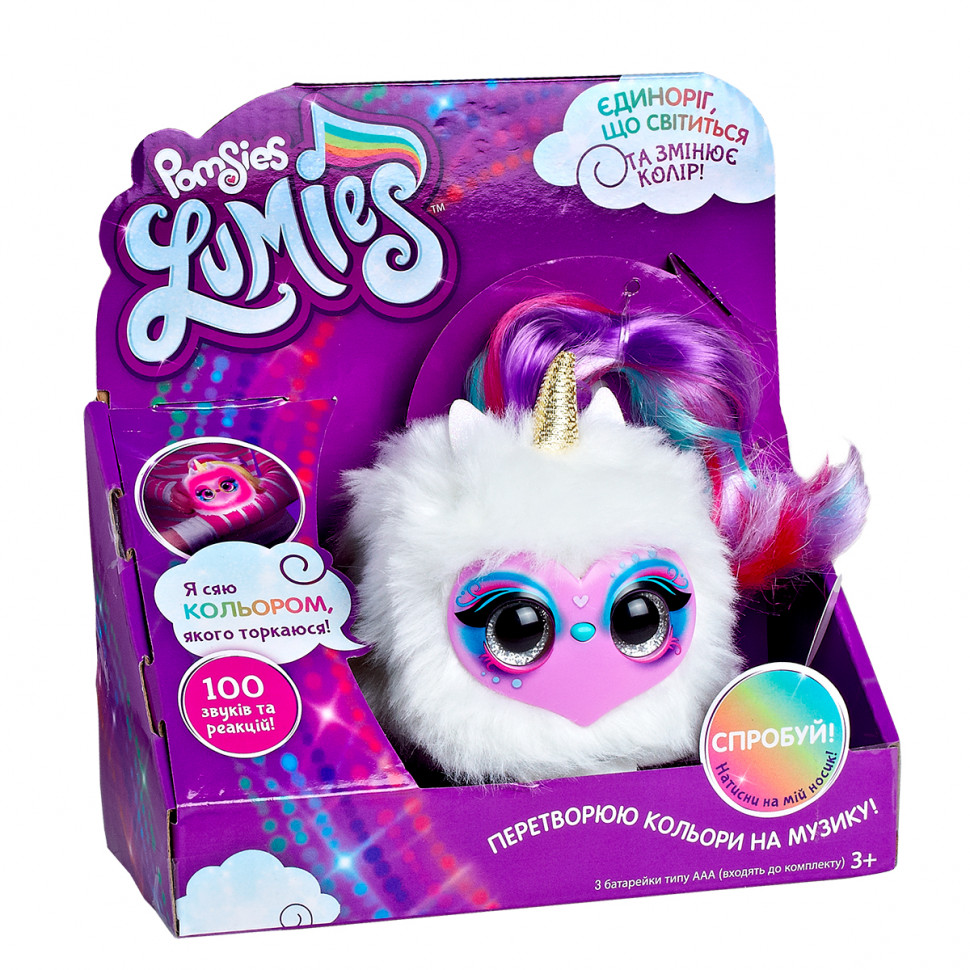 Игровой набор с интерактивным единорогом POMSIES LUMIES - ДЭЙЗИ