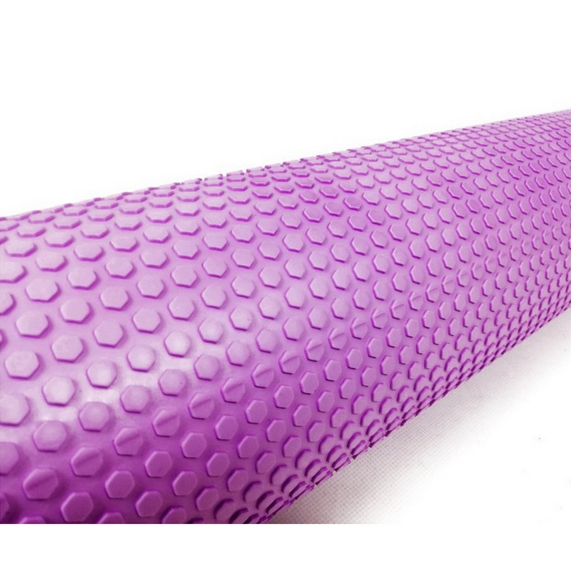 Массажный ролик Foam Roller EasyFit EF-2034-V 90 см, фиолетовый