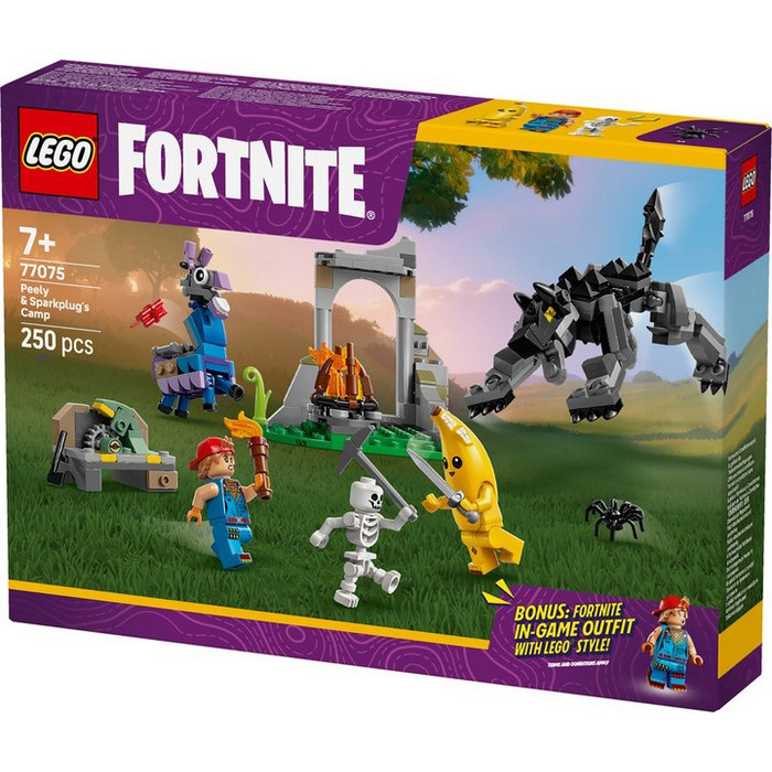 Конструктор Fortnite Лагерь Peely и Sparkplug LEGO 77075, 250 деталей
