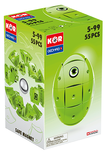 Магнітний конструктор техніка Geomag KOR Pantone Green | Магнітний конструктор Геомаг Кор зелений PF.800.672.00
