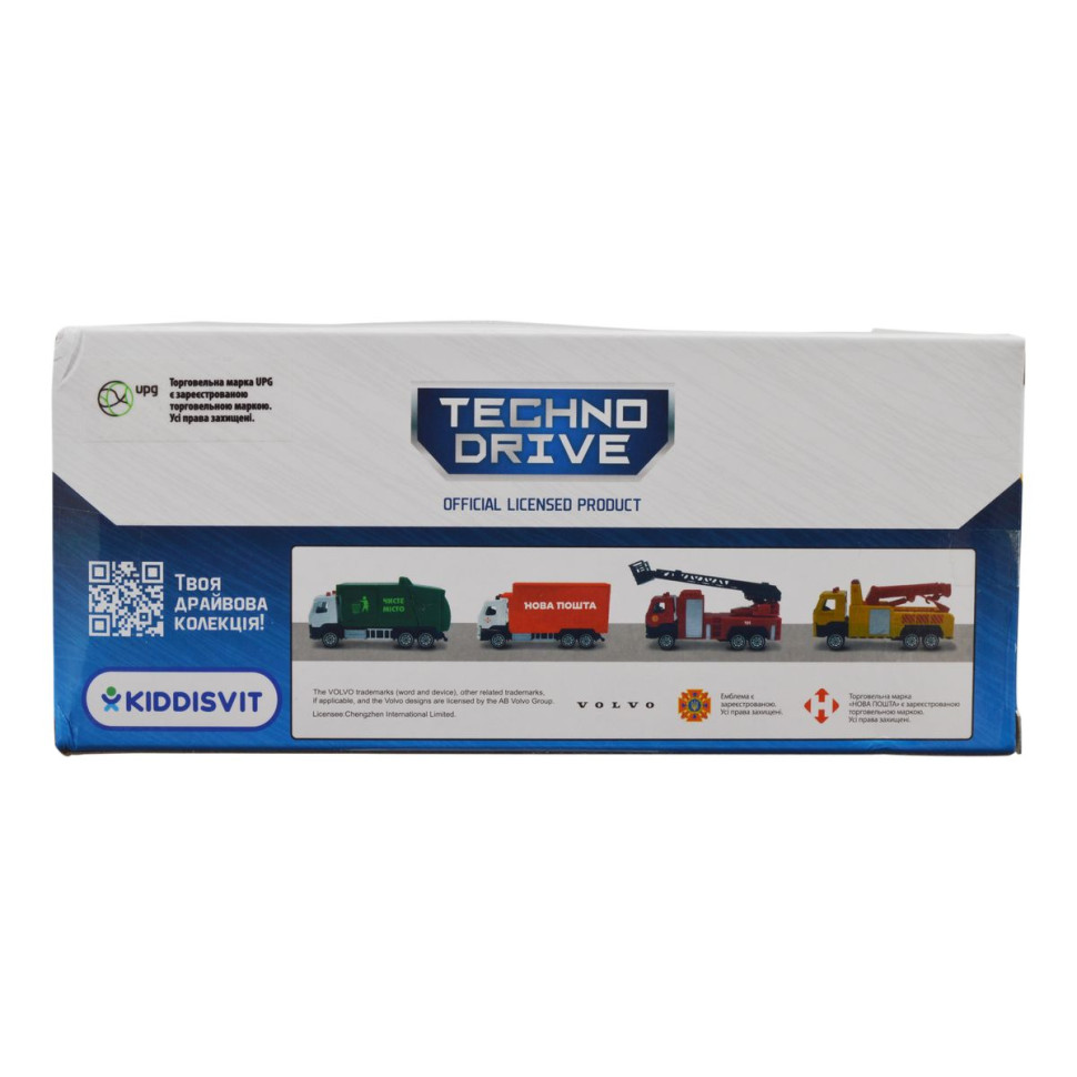 Автомодель игровая VOLVO ГАЗОВОЗ UPG TechnoDrive 250301, 11 см