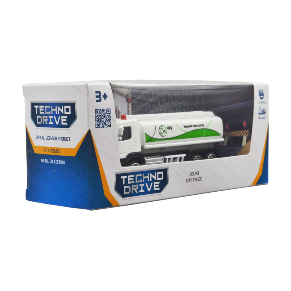 Автомодель игровая VOLVO ГАЗОВОЗ UPG TechnoDrive 250301, 11 см