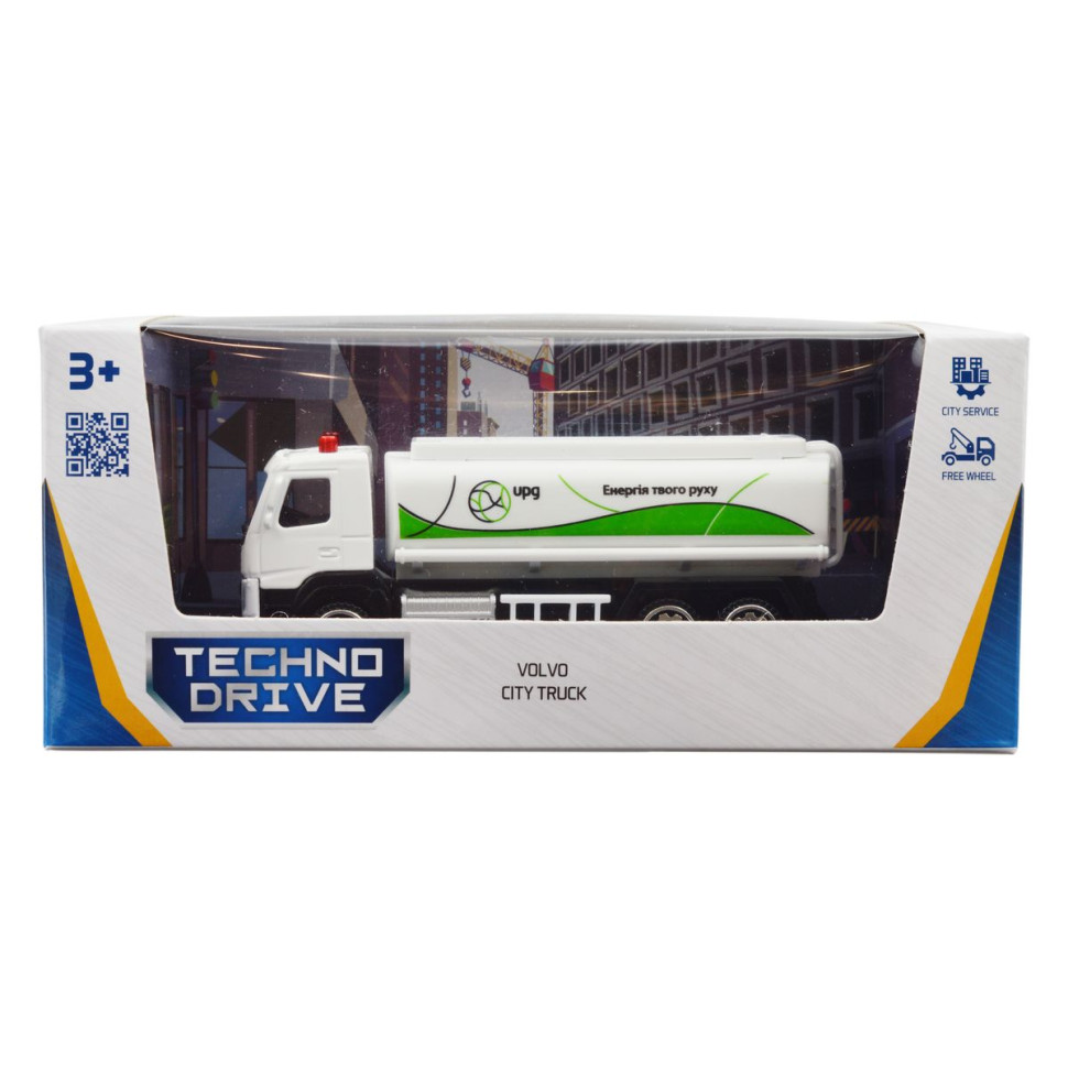 Автомодель игровая VOLVO ГАЗОВОЗ UPG TechnoDrive 250301, 11 см