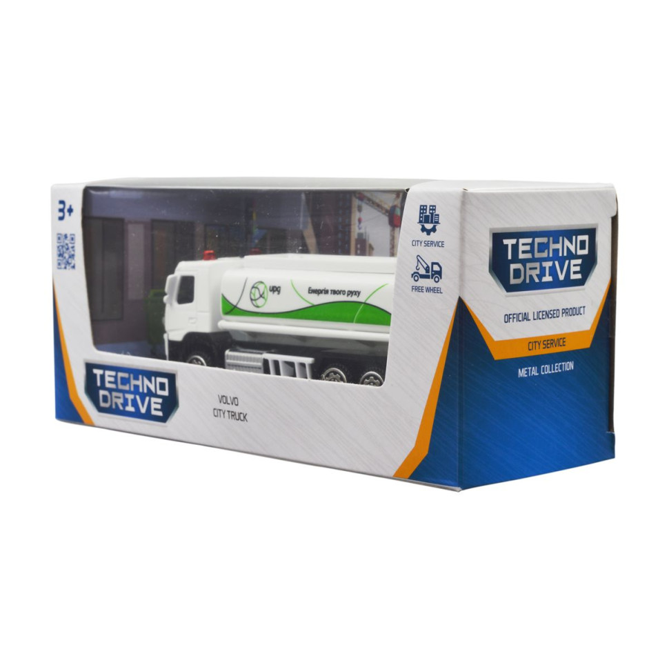 Автомодель игровая VOLVO ГАЗОВОЗ UPG TechnoDrive 250301, 11 см