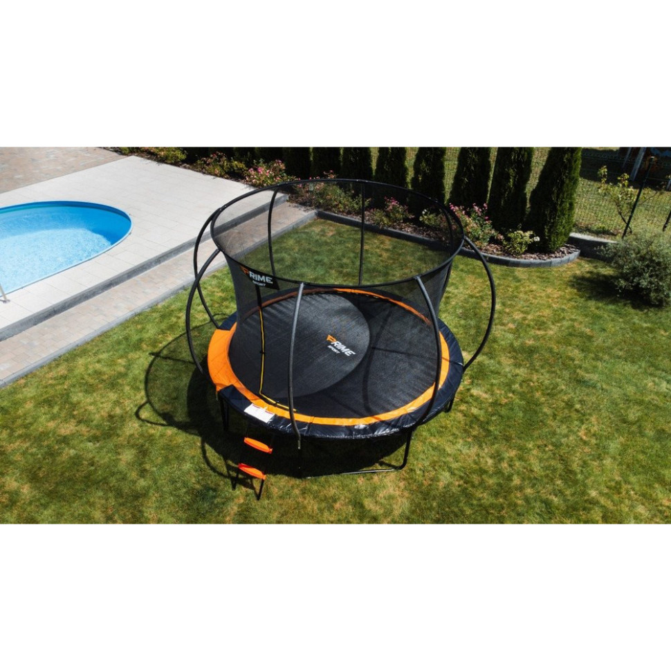 Батут з внутрішньою сіткою Prime Sport PS305, 10 футів, помаранчевий