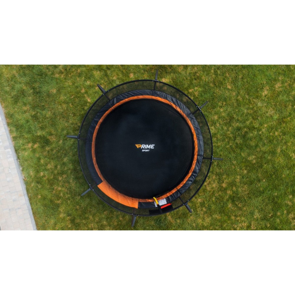 Батут з внутрішньою сіткою Prime Sport PS305, 10 футів, помаранчевий