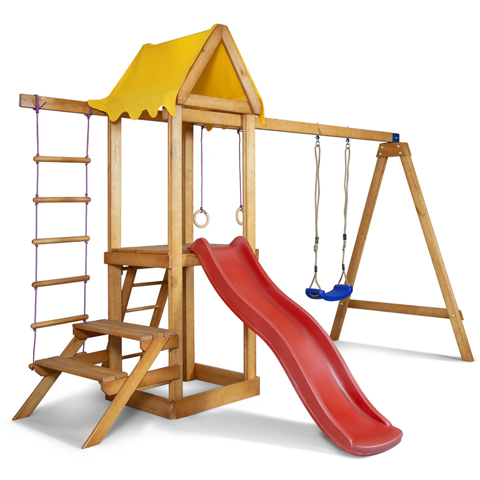 Дитячий ігровий комплекс SportBaby Babyland-19 гойдалка та гірка