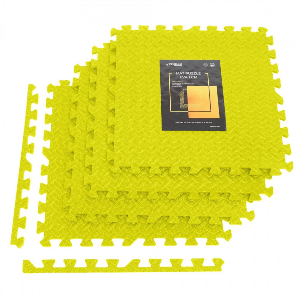Мат-пазл (ластівчин хвіст) Mat Puzzle Cornix XR-0236 EVA 120 x 120 x 1 см, Yellow