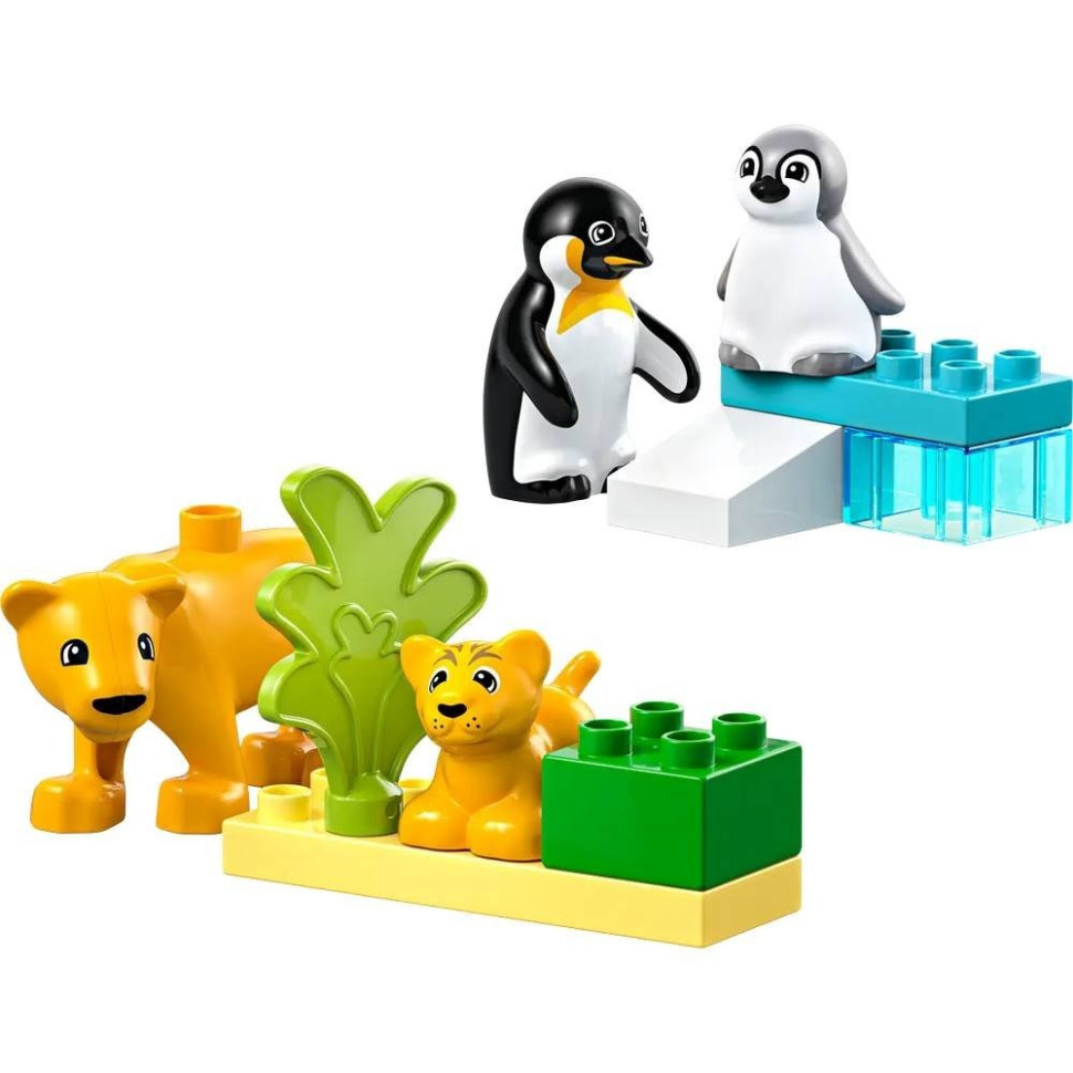 Конструктор Сімейства диких тварин: Пінгвіни та Леви LEGO 10442, 10 деталей