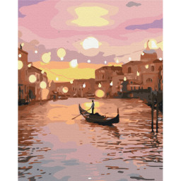 Картина за номерами "Казкова вечірня Венеція" Brushme BS32456, 40x50 см 