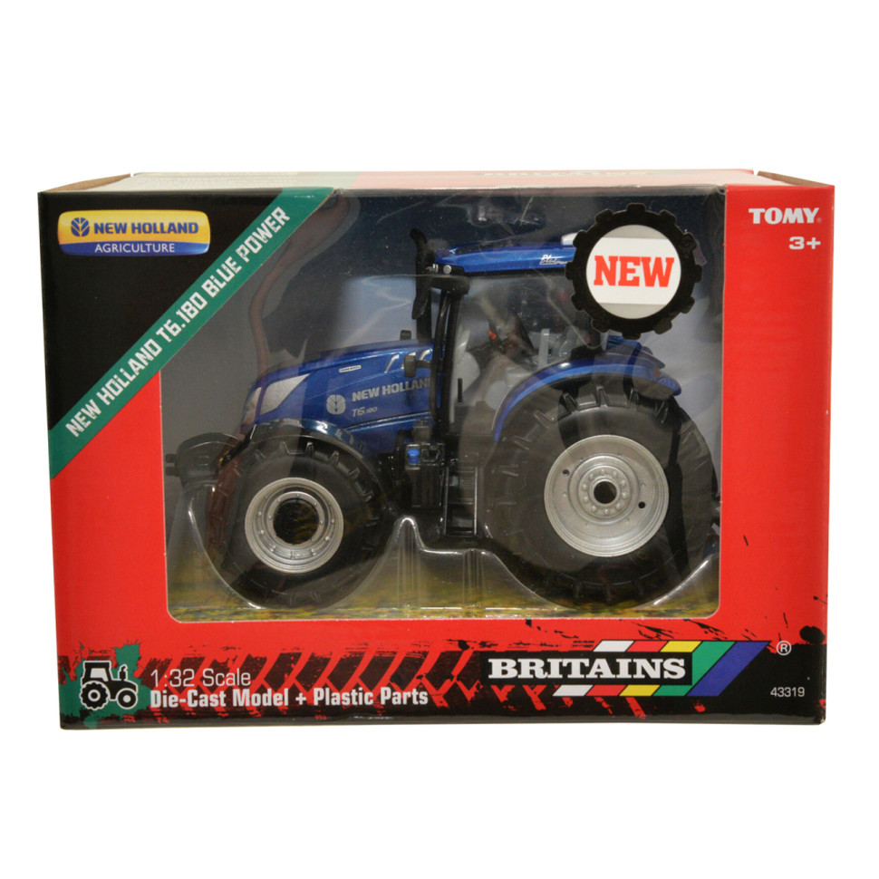 Модель Трактор New Holland T6.180 Britains 43319B Blue Power масштаб 1:32