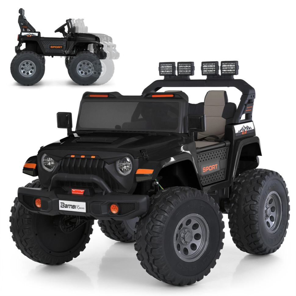 Детский электромобиль Джип Bambi Racer M 6204EBLR-2(24V) до 60 кг