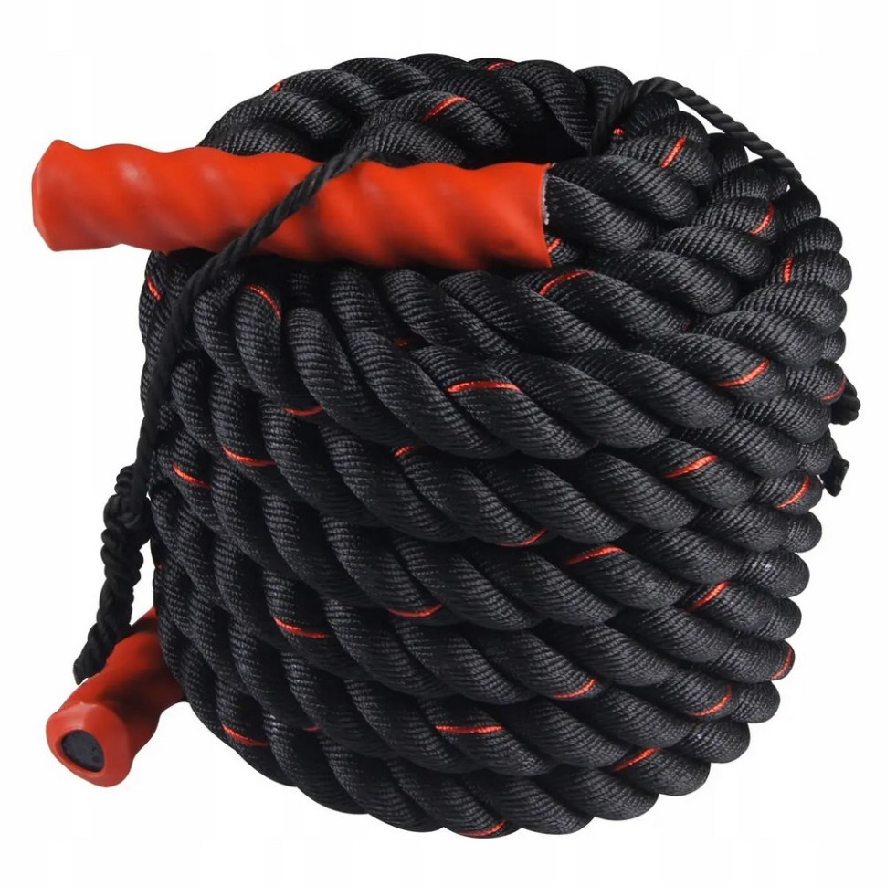 Канат для кроссфита Battle Rope SportVida SV-HK0172, 9 метров