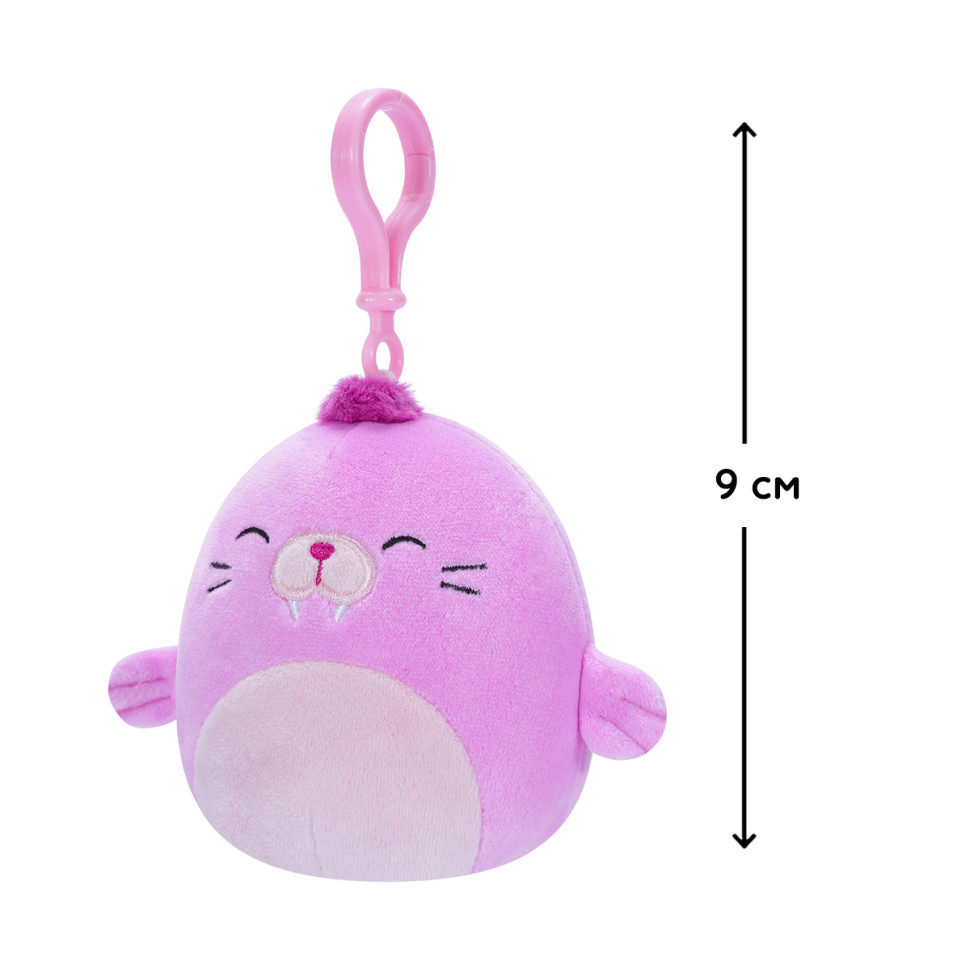 М'яка іграшка Морж Пепе Squishmallows SQCP00150 на кліпсі 9 см