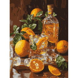 Картина по номерам "Апельсиновый вечер" &copy;art_selena_ua Идейка KHO5754, 30х40 см 