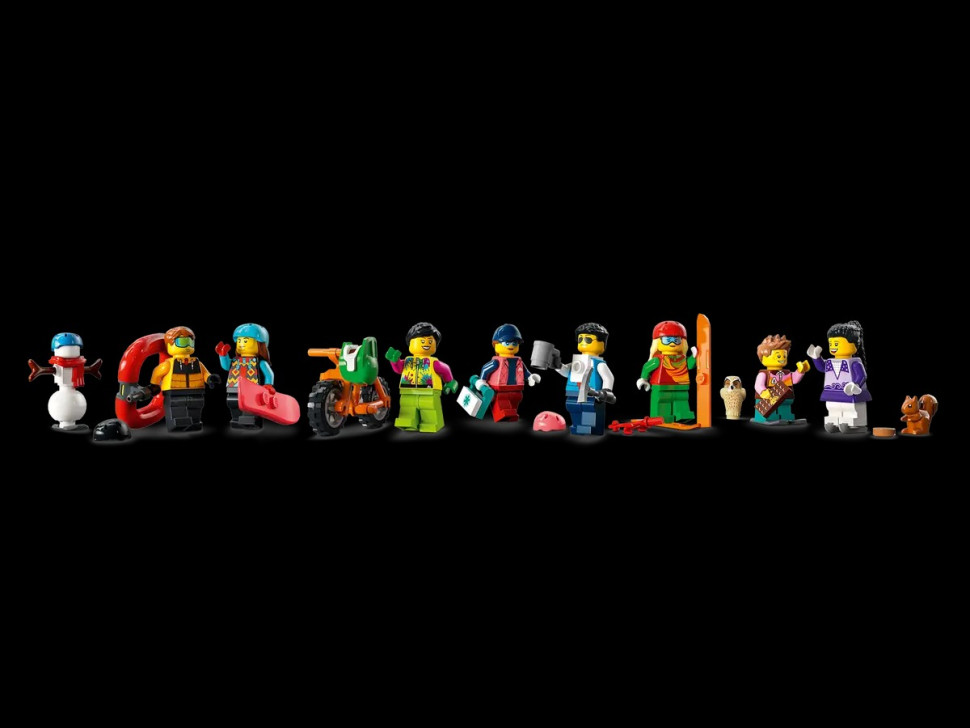 Конструктор LEGO City Горнолыжный и скалолазный центр 60366, 1045 деталей