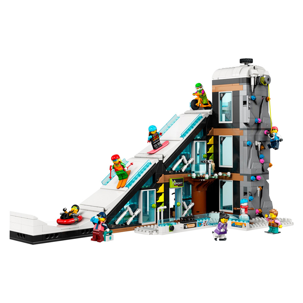 Конструктор LEGO City Горнолыжный и скалолазный центр 60366, 1045 деталей