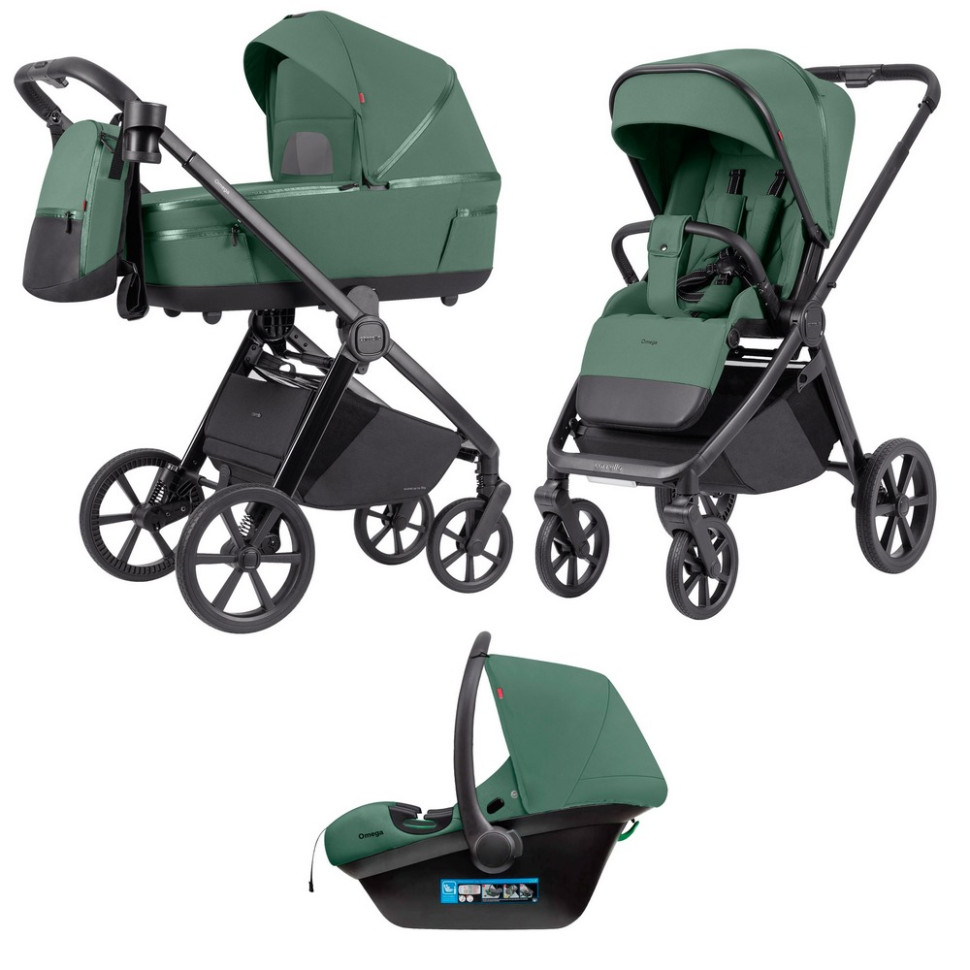 Коляска універсальна 3 в 1 Omega CRL-6545 CARRELLO CRL-6545 Nova Green