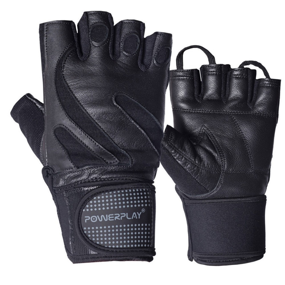 Перчатки для фитнеса PowerPlay PP_1064_M_Black, Черные, M