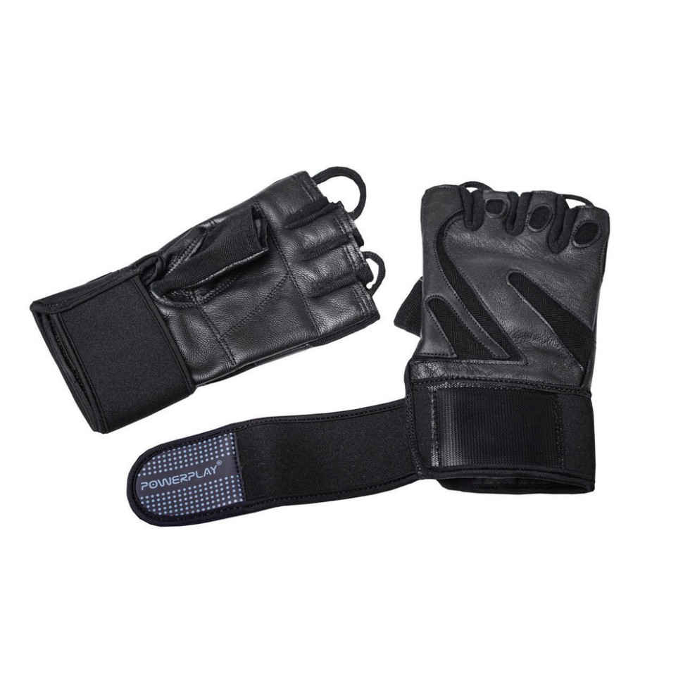 Перчатки для фитнеса PowerPlay PP_1064_M_Black, Черные, M