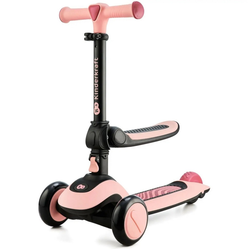Детский самокат-беговел Kinderkraft KRHALL00PNK0000 Halley Rose Pink
