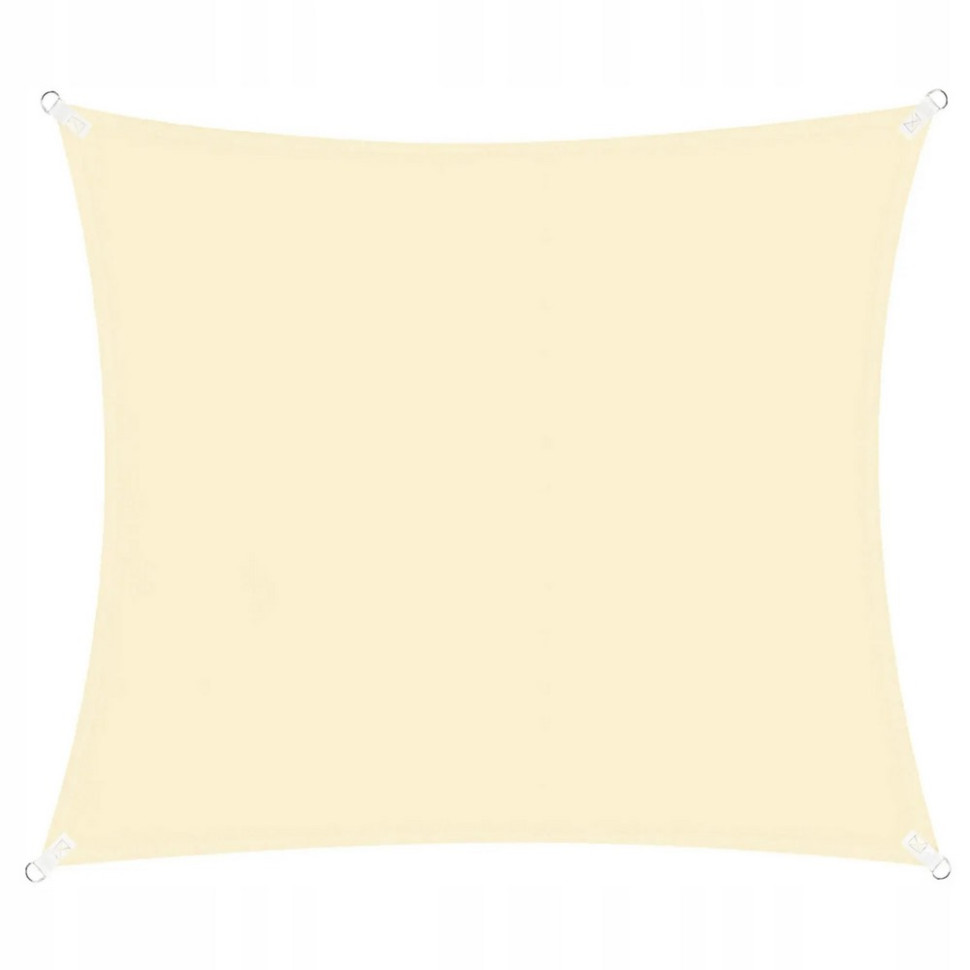 Тент-парус теневой для дома, сада и туризма Springos SN1028, 3 x 3 м, Light Yellow