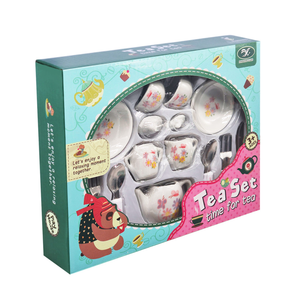 Детский набор посуды Tea set Bambi 868-E6-1 фарфор, 17 предметов