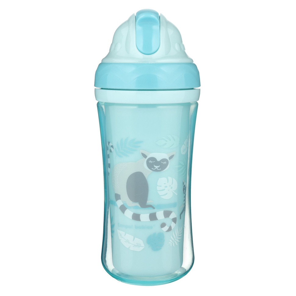 Бутылочка с силиконовой трубочкой Canpol babies 74/051 двойная стенка, 260 мл