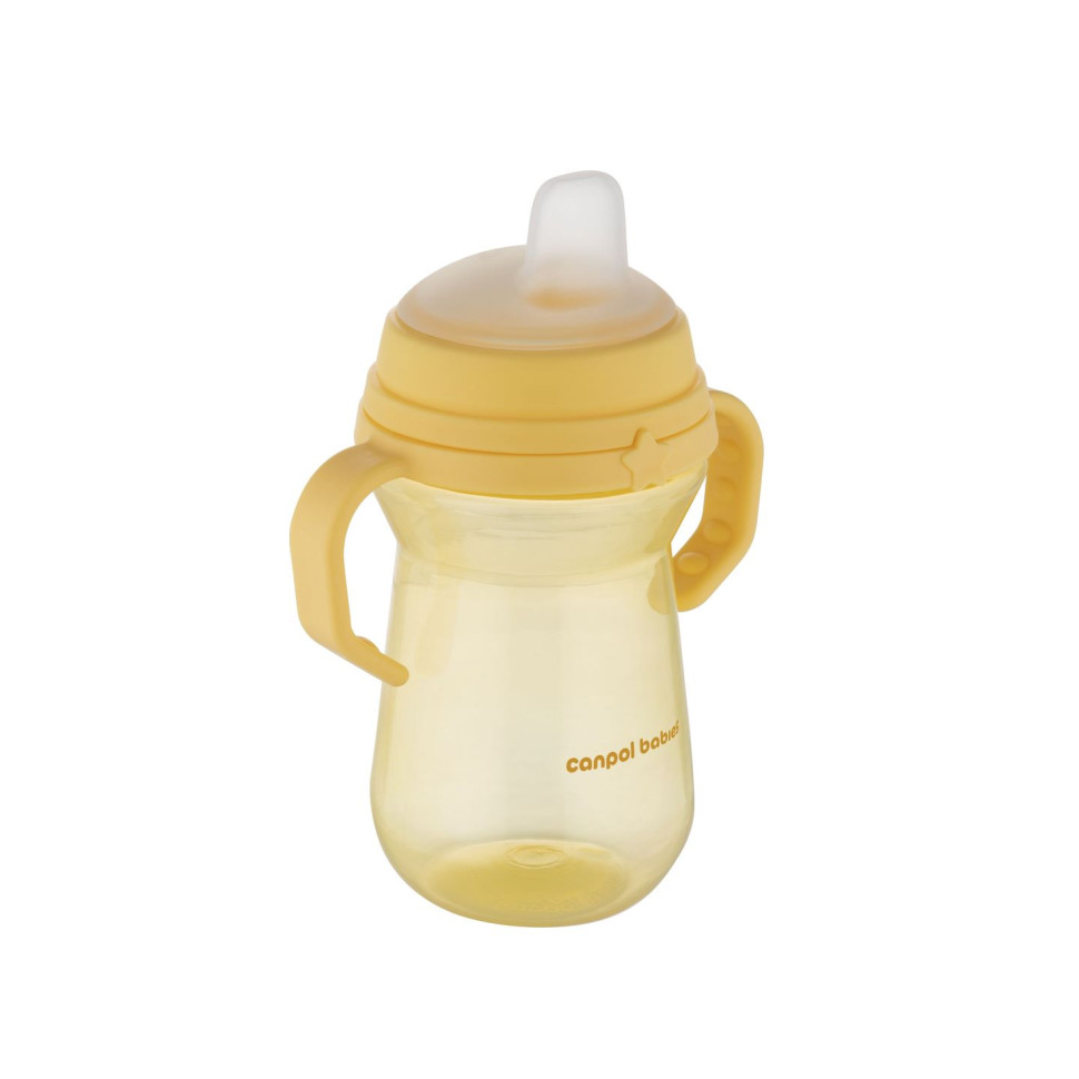 Кружка тренувальна з силіконовим носиком FirstCup Canpol babies 56/615_yel 250 мл