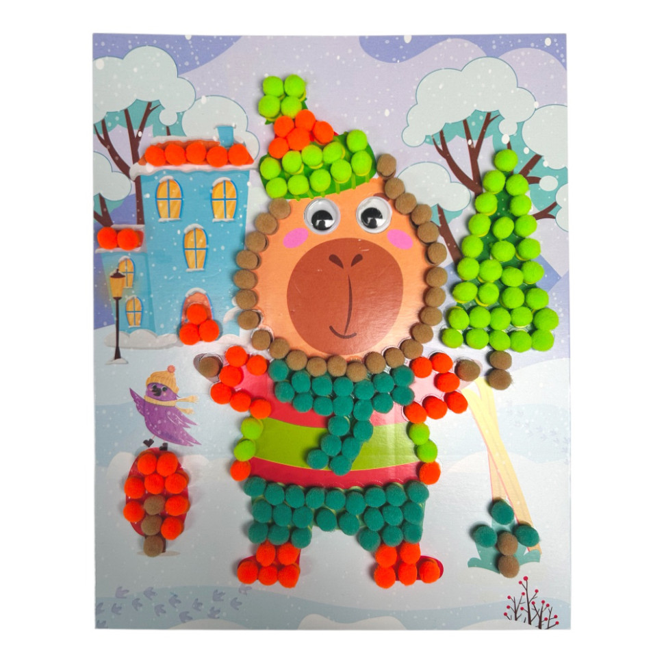 Набір для творчості мозаїка із помпонів