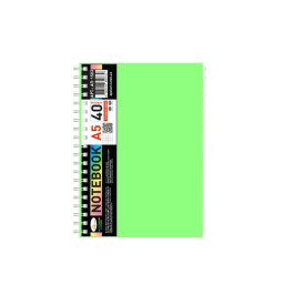 Блокнот А5 Апельсин АП-1503(Light Green) 40 листов, пружина сбоку Блокнот А5 Апельсин АП-1503(Light Green) 40 листов, пружина сбоку