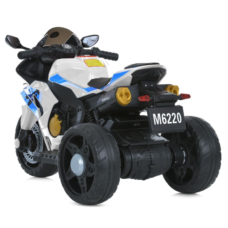 Детский электромобиль Мотоцикл Bambi Racer M 6220ELR-1 до 25 кг